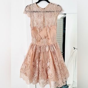 Alexis lace dress pink size small